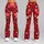 Ruby Red Hearts for Yoga, Pilates and Everyday Errands for Romantic Style Lovers Leggings - 9