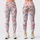 Pink Bow And Blue Wildflower Motifs For Pilates, Gym And Everyday Activewear Style Leggings - 1