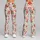 Red Wildflower Sprigs for Yoga, Pilates, Studio Days and Everyday Weekend Outings Leggings - 9