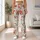 Red Wildflower Sprigs for Yoga, Pilates, Studio Days and Everyday Weekend Outings Leggings - 11