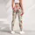 Red Wildflower Sprigs for Yoga, Pilates, Studio Days and Everyday Weekend Outings Leggings - 5