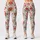 Red Wildflower Sprigs for Yoga, Pilates, Studio Days and Everyday Weekend Outings Leggings - 3