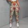 Red Wildflower Sprigs for Yoga, Pilates, Studio Days and Everyday Weekend Outings Leggings - 6