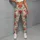Red Wildflower Sprigs for Yoga, Pilates, Studio Days and Everyday Weekend Outings Leggings - 4