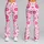 Pink Lipstick Kisses and Love Script for Yoga, Pilates, and Everyday Style Leggings - 9