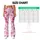 Pink Lipstick Kisses and Love Script for Yoga, Pilates, and Everyday Style Leggings - 7