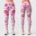 Pink Lipstick Kisses and Love Script for Yoga, Pilates, and Everyday Style Leggings - 3