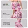 Pink Lipstick Kisses and Love Script for Yoga, Pilates, and Everyday Style Leggings - 2