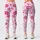 Pink Lipstick Kisses and Love Script for Yoga, Pilates, and Everyday Style Leggings - 1