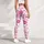 Pink Lipstick Kisses and Love Script for Yoga, Pilates, and Everyday Style Leggings - 4
