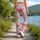 Red And Charcoal Sketch Hearts For Yoga, Pilates, And Everyday Activewear Looks Leggings - 12