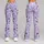 Black And White Butterflies On Lavender For Yoga, Travel And Everyday Wear Leggings - 9