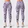 Black And White Butterflies On Lavender For Yoga, Travel And Everyday Wear Leggings - 1