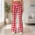 Red And White Gingham Checks For Yoga Pilates And Everyday Casual Style Leggings - 10