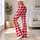 Red And White Gingham Checks For Yoga Pilates And Everyday Casual Style Leggings - 11