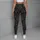 Charcoal Paisley and Floral Motifs for Yoga, Pilates, and Relaxed Everyday City Style Leggings - 6
