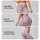 Dusty Pink Bows and Lavender Stripes for Balletcore Fitness and Studio Style Leggings - 8