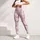Dusty Pink Bows and Lavender Stripes for Balletcore Fitness and Studio Style Leggings - 4