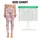 Dusty Pink Bows and Lavender Stripes for Balletcore Fitness and Studio Style Leggings - 1