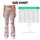 Dusty Pink Bows and Lavender Stripes for Balletcore Fitness and Studio Style Leggings - 7