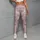 Dusty Pink Bows and Lavender Stripes for Balletcore Fitness and Studio Style Leggings - 6