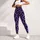 Violet and Black Leopard Spots for Yoga, Pilates, and Everyday Activewear Style Leggings - 4