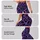Violet and Black Leopard Spots for Yoga, Pilates, and Everyday Activewear Style Leggings - 2