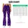 Violet and Black Leopard Spots for Yoga, Pilates, and Everyday Activewear Style Leggings - 7