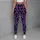 Violet and Black Leopard Spots for Yoga, Pilates, and Everyday Activewear Style Leggings - 6
