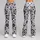 Monochrome Daisy Blooms for Yoga, Pilates, and Effortless Everyday Studio-to-Street Style Leggings - 9
