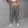 Monochrome Daisy Blooms for Yoga, Pilates, and Effortless Everyday Studio-to-Street Style Leggings - 5