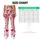 Red Heart And Star Motifs For Romantic Yoga, Pilates And Everyday Wear Leggings - 7