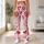 Red Heart And Star Motifs For Romantic Yoga, Pilates And Everyday Wear Leggings - 11