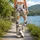 Playful Orange And Gray Cats For Yoga, Pilates, And Everyday Outings Leggings - 12