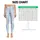 Icy Blue Starry Stripes For Yoga, Pilates And Everyday Outings Leggings - 1