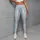 Icy Blue Starry Stripes For Yoga, Pilates And Everyday Outings Leggings - 5