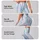 Icy Blue Starry Stripes For Yoga, Pilates And Everyday Outings Leggings - 2