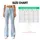 Icy Blue Starry Stripes For Yoga, Pilates And Everyday Outings Leggings - 7