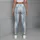 Icy Blue Starry Stripes For Yoga, Pilates And Everyday Outings Leggings - 6