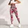 Cherry Daisy Garden Blooms For Cheerful Workouts And Everyday Spring Style Leggings - 4
