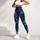 Silver Stars on Midnight Sky for Yoga, Pilates and Everyday Wear for Women Leggings - 5
