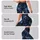 Silver Stars on Midnight Sky for Yoga, Pilates and Everyday Wear for Women Leggings - 2
