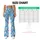 Sky Blue Hearts and Wildflowers for Cheerful Everyday Movement and Weekend Wear for Her Leggings - 7