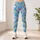 Sky Blue Hearts and Wildflowers for Cheerful Everyday Movement and Weekend Wear for Her Leggings - 4