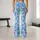 Sky Blue Hearts and Wildflowers for Cheerful Everyday Movement and Weekend Wear for Her Leggings - 10