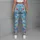 Sky Blue Hearts and Wildflowers for Cheerful Everyday Movement and Weekend Wear for Her Leggings - 6