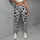 Monochrome Dalmatian Spots for Yoga, Pilates, Travel and Everyday Activewear Style Leggings - 5