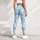 Delicate Sky Blue Bow Accents for Studio Workouts and Everyday Activewear Enthusiasts Leggings - 6