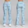 Delicate Sky Blue Bow Accents for Studio Workouts and Everyday Activewear Enthusiasts Leggings - 9