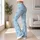 Delicate Sky Blue Bow Accents for Studio Workouts and Everyday Activewear Enthusiasts Leggings - 12